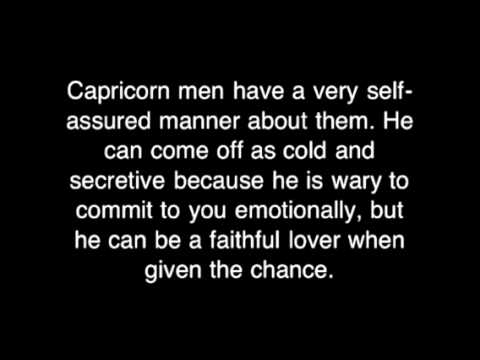 You capricorn man misses signs a 10 Often