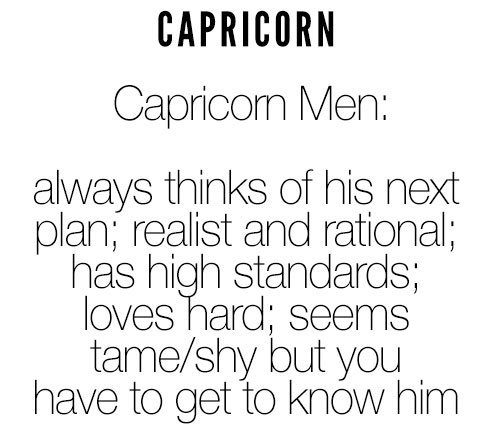 Man is with you done when a capricorn 5 Guidelines